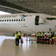 Boeing 737 Max-8 aircraft being inspected at Garuda Maintenance Facility at Soekarno Hatta airport, Jakarta on March 12, 2019